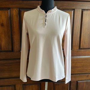 Light rosé colored blouse